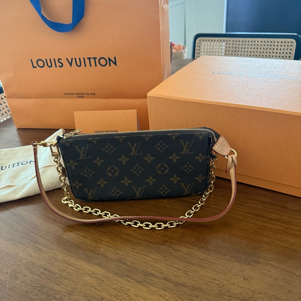 Louis Vuitton Monogram Brown Chain Bag